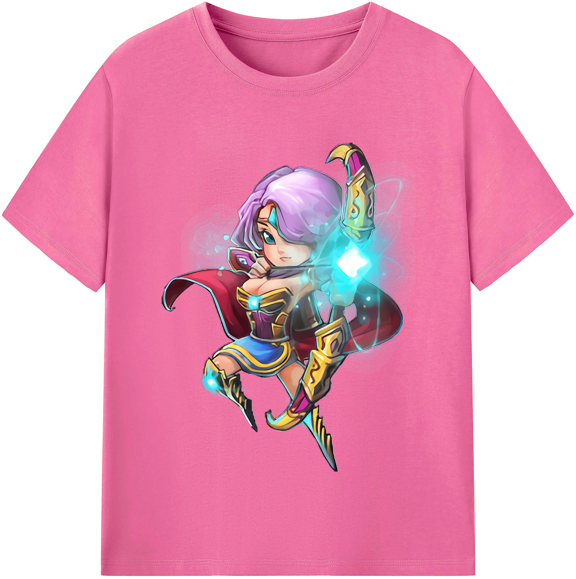 （画像用） リーグ・オブ・レジェンド League of Legends LOL レディースカジュアルプリントTシャツ（綿100％）